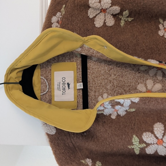 Toad&Co Sespe Floral Wool Jacket, hard to find, large - Picture 5 of 6